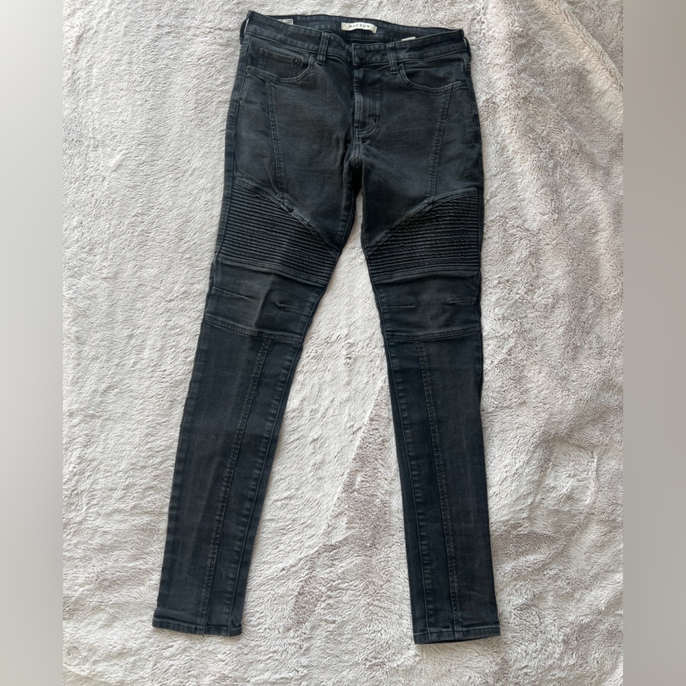 Black Denim Washed Jeans